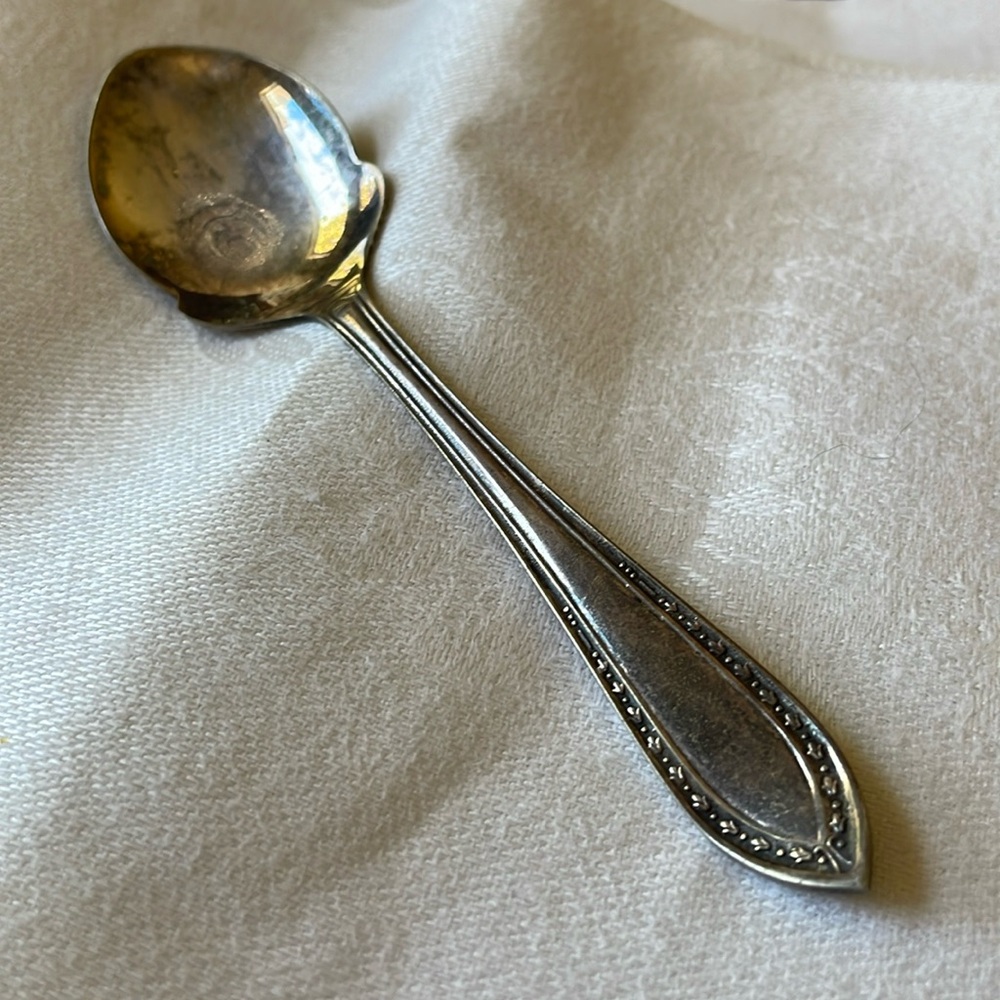 Vintage silver plate EPNS England Jelly or Jan tea spoon